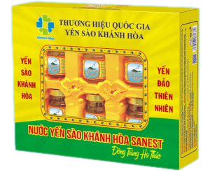 Nước yến sào khánh hòa sanest đông trùng hạ thảo 70ml hộp 6 lọ 005h6 - vuasamyen