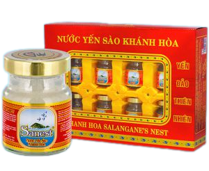 Nước yến sào khánh hòa sanest lọ 70ml, hộp 8 lọ - 002h8 - vuasamyen